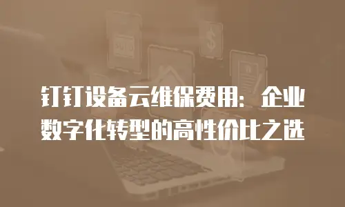 钉钉设备云维保费用：企业数字化转型的高性价比之选