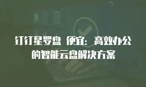 钉钉星罗盘 便宜：高效办公的智能云盘解决方案