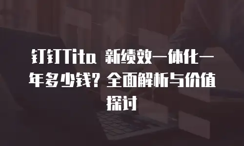 钉钉Tita 新绩效一体化一年多少钱？全面解析与价值探讨