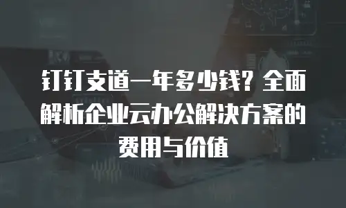钉钉支道一年多少钱？全面解析企业云办公解决方案的费用与价值