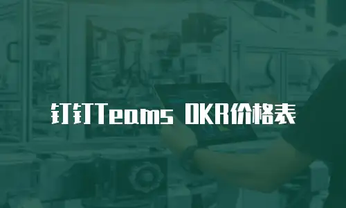钉钉Teams OKR价格表