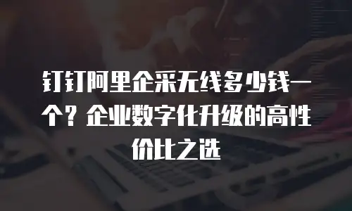 钉钉阿里企采无线多少钱一个？企业数字化升级的高性价比之选
