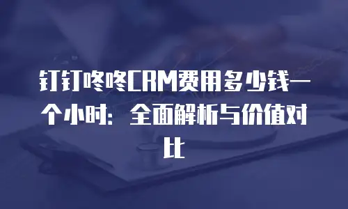 钉钉咚咚CRM费用多少钱一个小时：全面解析与价值对比