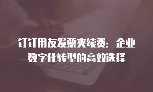 钉钉用友发票夹续费：企业数字化转型的高效选择