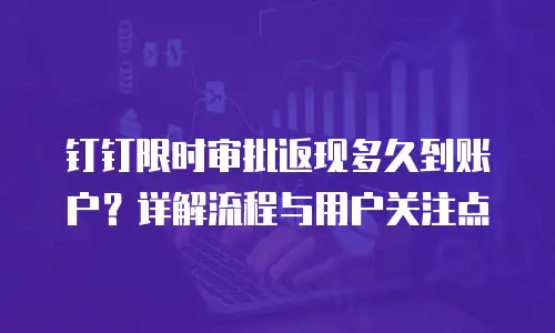 钉钉限时审批返现多久到账户？详解流程与用户关注点