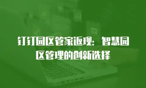 钉钉园区管家返现：智慧园区管理的创新选择