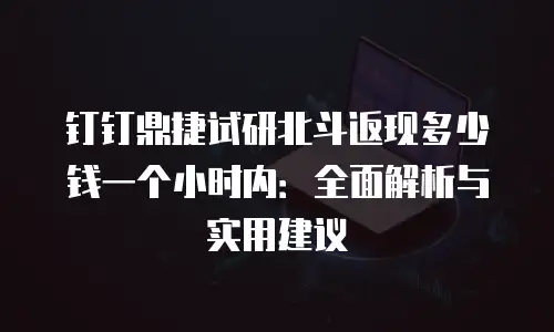 钉钉鼎捷试研北斗返现多少钱一个小时内：全面解析与实用建议