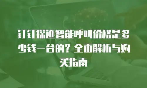 钉钉探迹智能呼叫价格是多少钱一台的？全面解析与购买指南