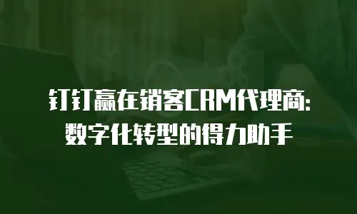 钉钉赢在销客CRM代理商：数字化转型的得力助手