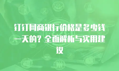 钉钉网商银行价格是多少钱一天的？全面解析与实用建议