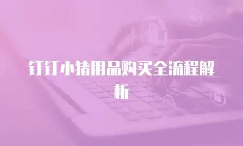 钉钉小猪用品购买全流程解析
