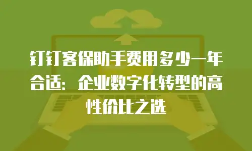 钉钉客保助手费用多少一年合适：企业数字化转型的高性价比之选