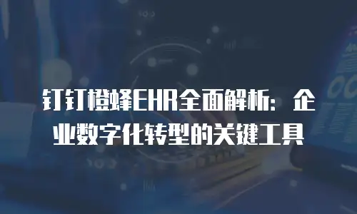钉钉橙蜂EHR全面解析：企业数字化转型的关键工具