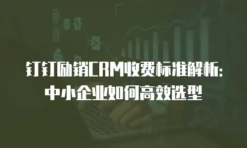钉钉励销CRM收费标准解析：中小企业如何高效选型