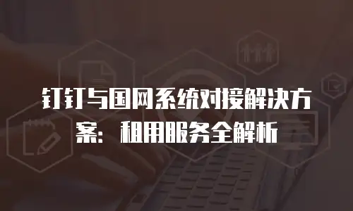 钉钉与国网系统对接解决方案：租用服务全解析