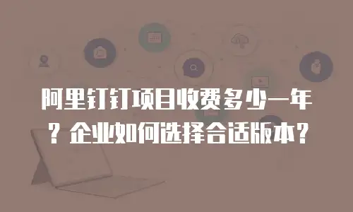 阿里钉钉项目收费多少一年？企业如何选择合适版本？
