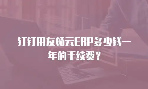 钉钉用友畅云ERP多少钱一年的手续费？