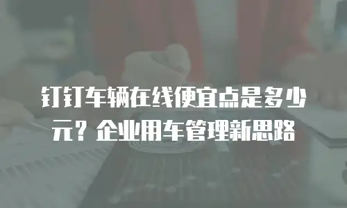钉钉车辆在线便宜点是多少元？企业用车管理新思路