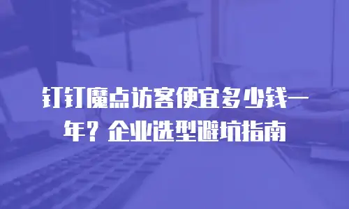 钉钉魔点访客便宜多少钱一年？企业选型避坑指南