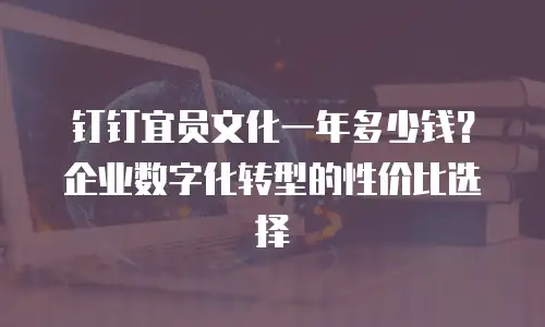 钉钉宜员文化一年多少钱？企业数字化转型的性价比选择