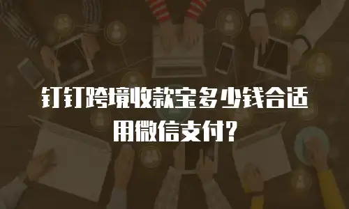 钉钉跨境收款宝多少钱合适用微信支付？