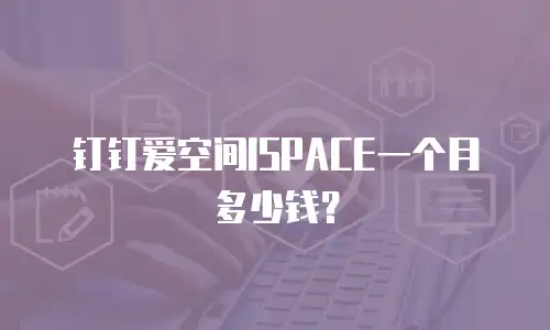 钉钉爱空间ISPACE一个月多少钱？