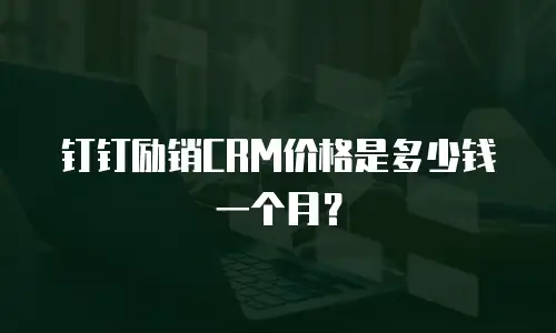 钉钉励销CRM价格是多少钱一个月？
