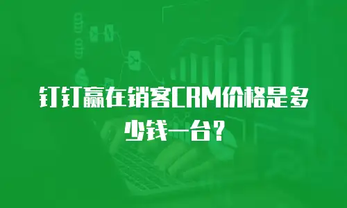 钉钉赢在销客CRM价格是多少钱一台？