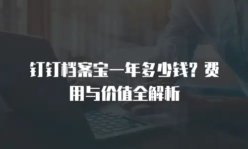 钉钉档案宝一年多少钱？费用与价值全解析