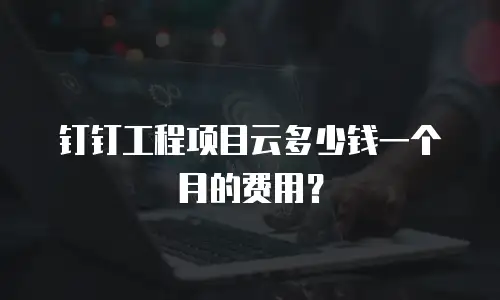 钉钉工程项目云多少钱一个月的费用？