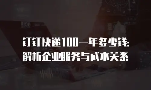 钉钉快递100一年多少钱：解析企业服务与成本关系