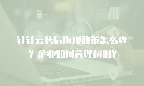 钉钉云售后返现政策怎么查？企业如何合理利用？