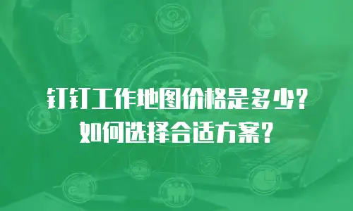 钉钉工作地图价格是多少？如何选择合适方案？