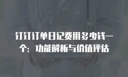 钉钉订单日记费用多少钱一个：功能解析与价值评估