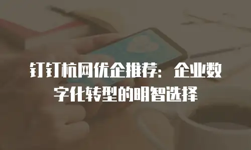 钉钉杭网优企推荐：企业数字化转型的明智选择