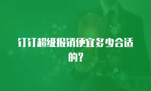 钉钉超级报销便宜多少合适的？
