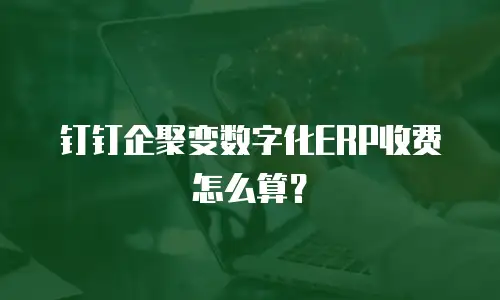 钉钉企聚变数字化ERP收费怎么算？