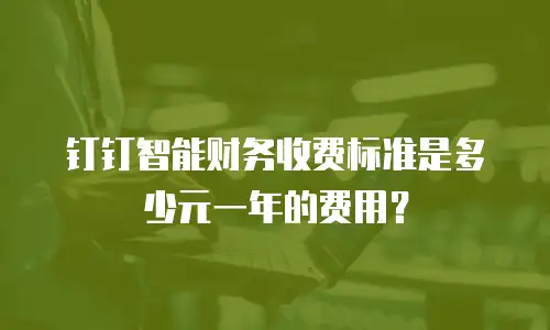 钉钉智能财务收费标准是多少元一年的费用？