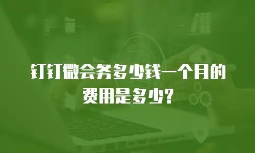 钉钉微会务多少钱一个月的费用是多少？