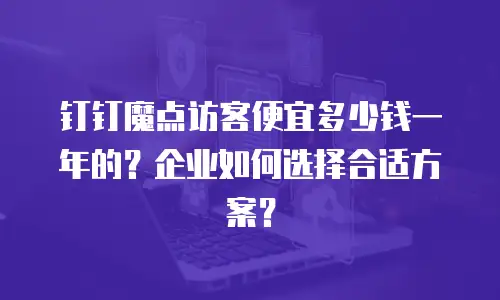 钉钉魔点访客便宜多少钱一年的？企业如何选择合适方案？