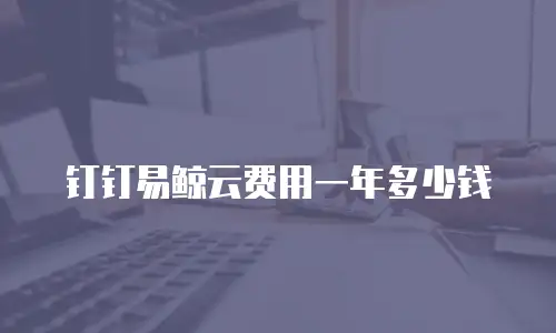 钉钉易鲸云费用一年多少钱