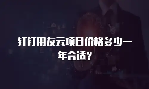 钉钉用友云项目价格多少一年合适？