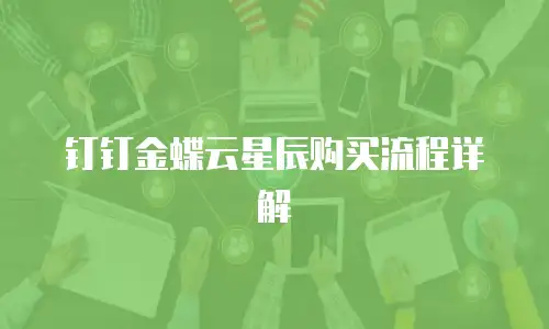 钉钉金蝶云星辰购买流程详解