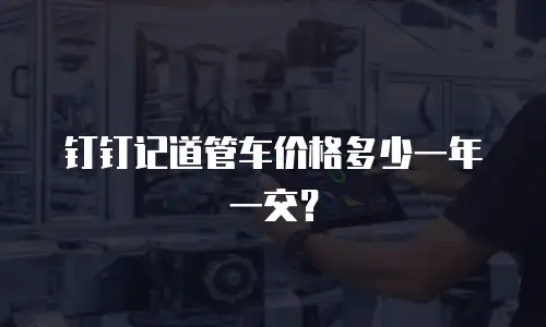 钉钉记道管车价格多少一年一交？