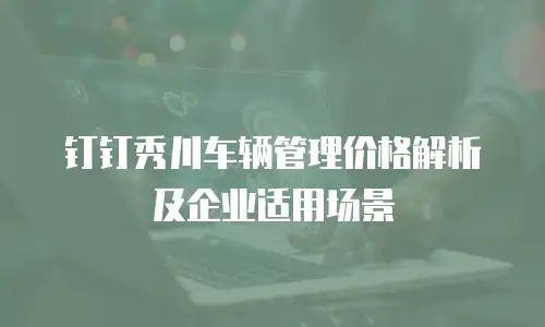 钉钉秀川车辆管理价格解析及企业适用场景