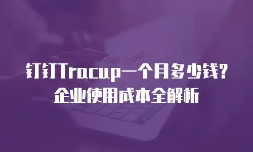 钉钉Tracup一个月多少钱？企业使用成本全解析