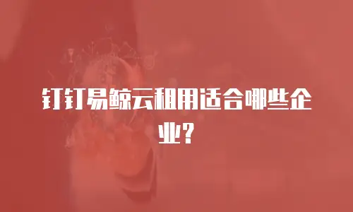 钉钉易鲸云租用适合哪些企业？