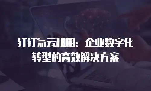 钉钉氚云租用：企业数字化转型的高效解决方案