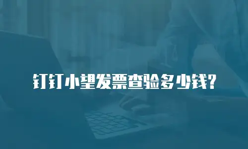 钉钉小望发票查验多少钱？