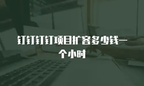 钉钉钉钉项目扩容多少钱一个小时